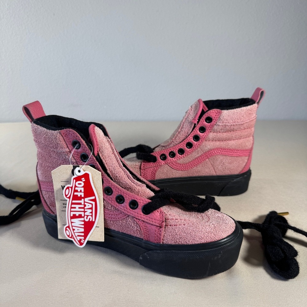 Vans Sk8 Hi MTE All Weather‎ Pink Suede High Top Sneakers Women's US 5.5 NWOB